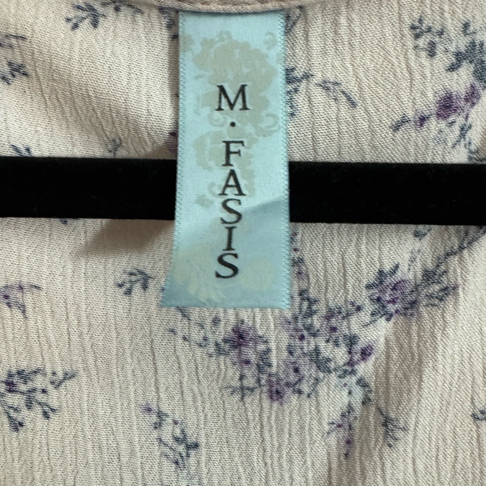 Floral Tie Front Blouse Size 3X | Boho Button Front Top - Picture 3 of 6